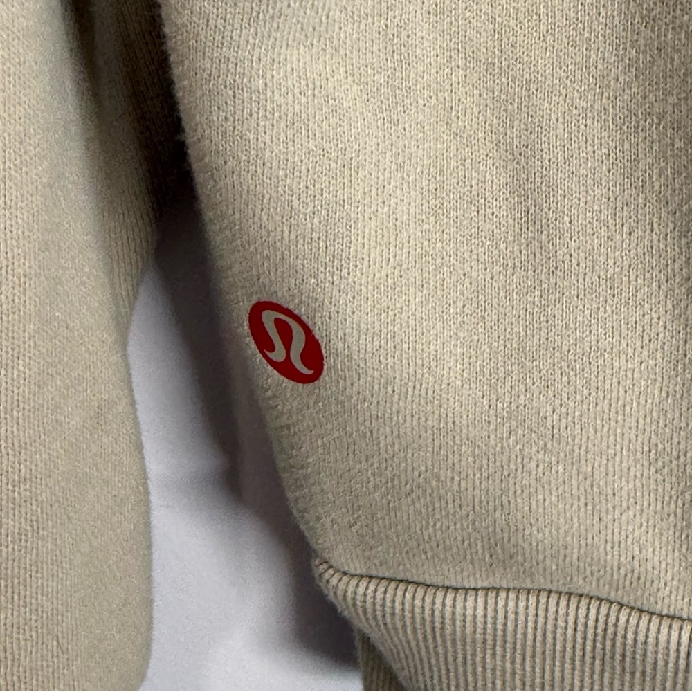 Lululemon Team Canada Steady State Crew CPC Logo Size Large Beech White - Picture 4 of 5